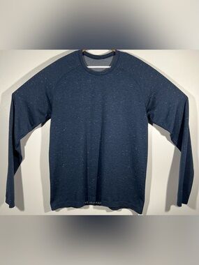 Lululemon Metal Vent Tech Long Sleeve 2.0 Shirt Cosmic Shift True Navy Mens Sz L
